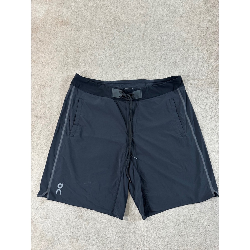 On Running Hybrid Shorts Men's Size L Black Training Trail RunSwiss Engineer EUC